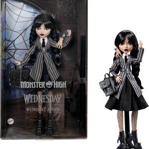 NWT Monster High Wednesday Collectible Doll in Nevermore Academy Uniform NRFB